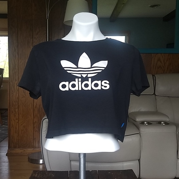 adidas black crop - Picture 1 of 3